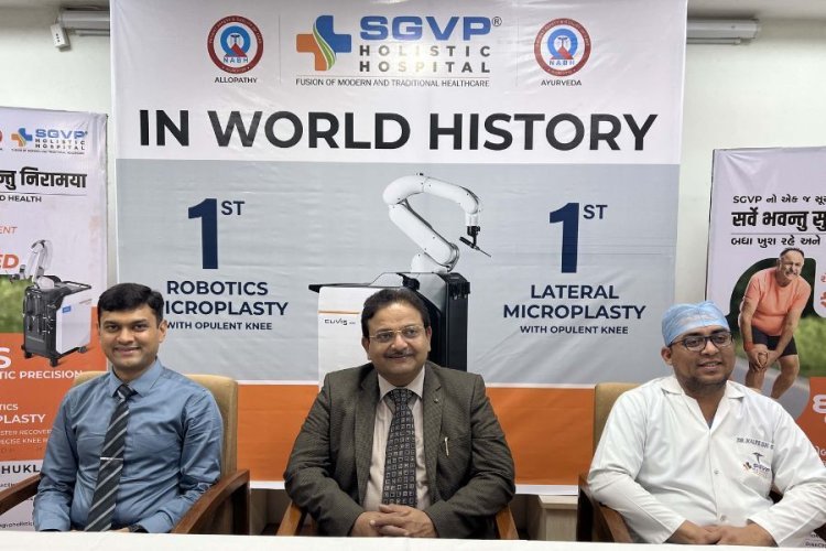 World's first fully active robotic microplasty surgery performed at SGVP Holistic Hospital Ahmedabad